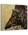 Wall art decoration for the living room - Head of a proud giraffe | FEEBY