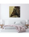 Wall art decoration for the living room - Head of a proud giraffe | FEEBY