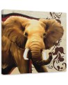 Bedroom Canvas painting - Elephant animal vintage | FEEBY