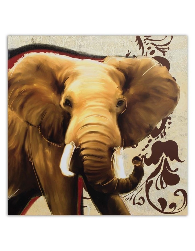 Bedroom Canvas painting - Elephant animal vintage | FEEBY