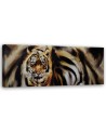 Tiger as hand painted - canvas painting for living room | FEEBY