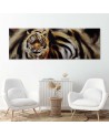 Tiger as hand painted - canvas painting for living room | FEEBY