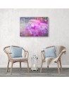 Pink parrot canvas painting - Abstraction | FEEBY