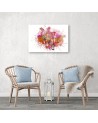 Modern canvas painting for the room - Colourful zebra | FEEBY