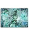 Turquoise leopard - Wall art decoration | FEEBY