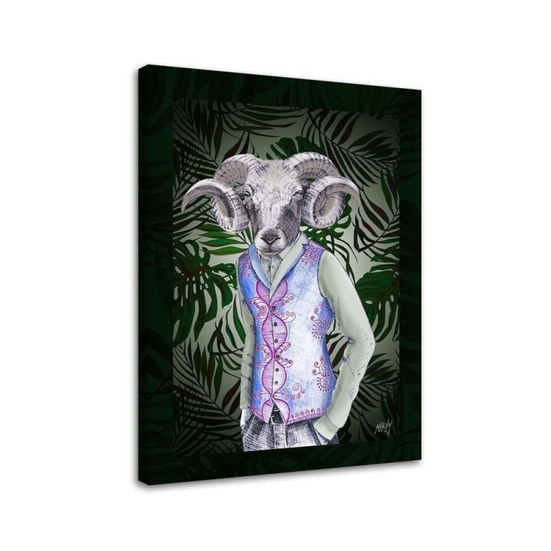 Canvas prints for a teenager's room - Head of a ram - Modern | FEEBY