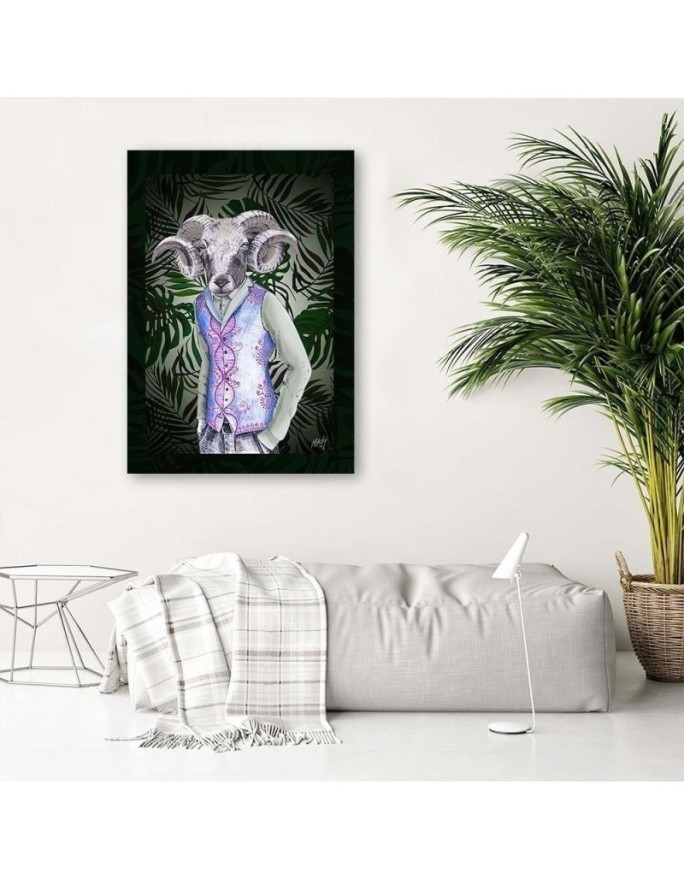 Canvas prints for a teenager's room - Head of a ram - Modern | FEEBY