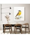Canvas prints for a child's room Yellow bird on canvas | FEEBY
