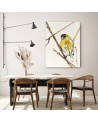 Canvas prints on canvas Yellow curious bird Dorota Martyńska | FEEBY