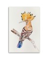 Modern Canvas painting for the bedroom - Hoopoe on a branch | FEEBY