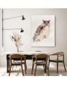 Sight of an owl Dorota Martyńska - Canvas painting for the living room | FEEBY