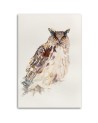Sight of an owl Dorota Martyńska - Canvas painting for the living room | FEEBY