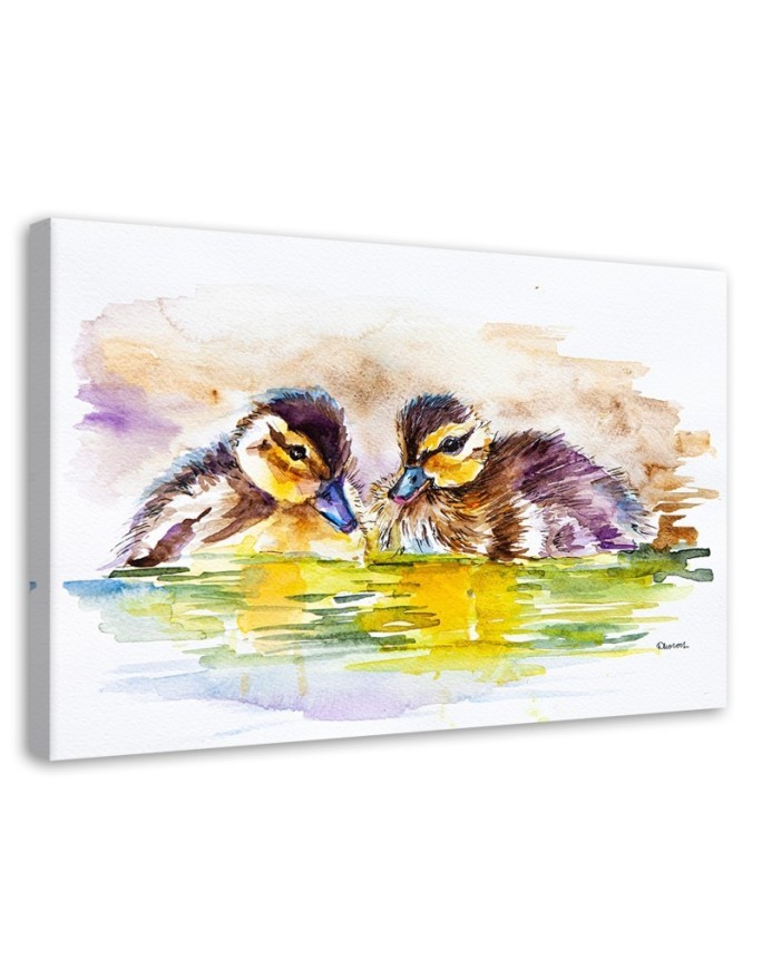 Canvas print for room - Two little ducks | FEEBY