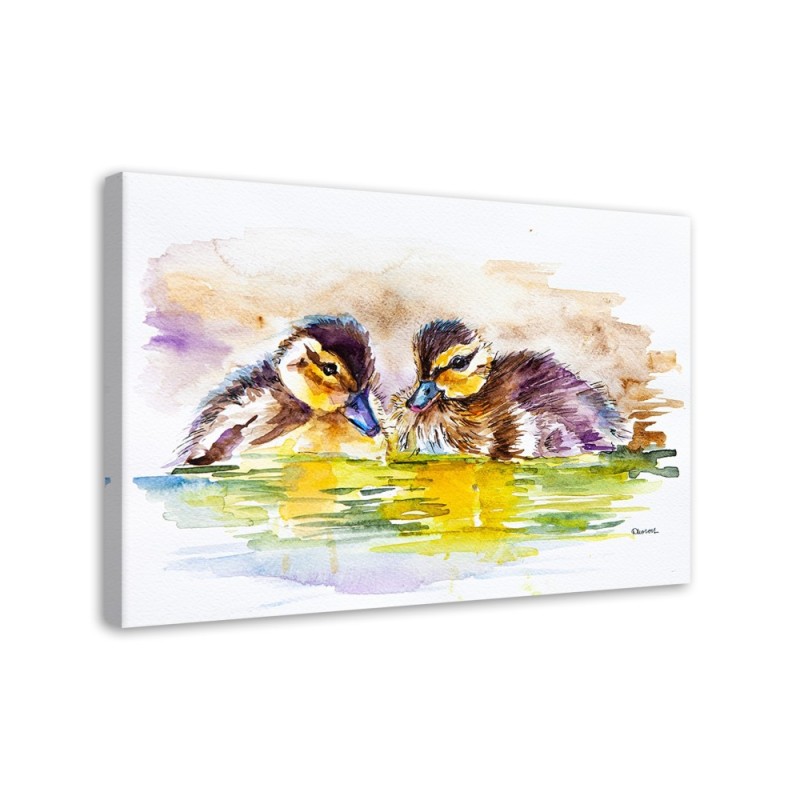 Canvas print for room - Two little ducks | FEEBY
