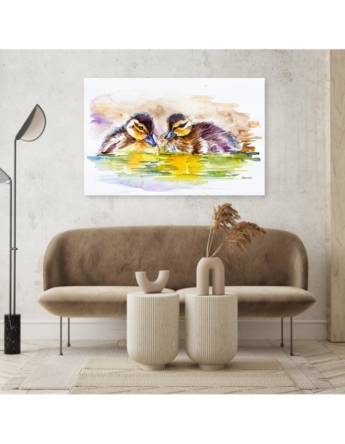 Canvas print for room - Two little ducks | FEEBY