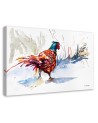 Canvas painting - Colourful rooster - Watercolour | FEEBY