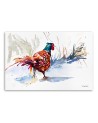 Canvas painting - Colourful rooster - Watercolour | FEEBY