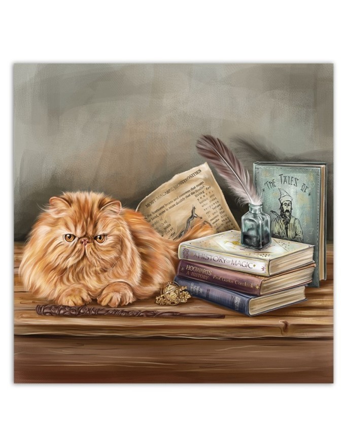 Magic cat - wall art decoration for children's room | FEEBY