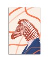 Youth Canvas painting - Zebra Orange Animal Abstract | FEEBY