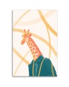 Youth Canvas painting - Giraffe Head Yellow Animal | FEEBY