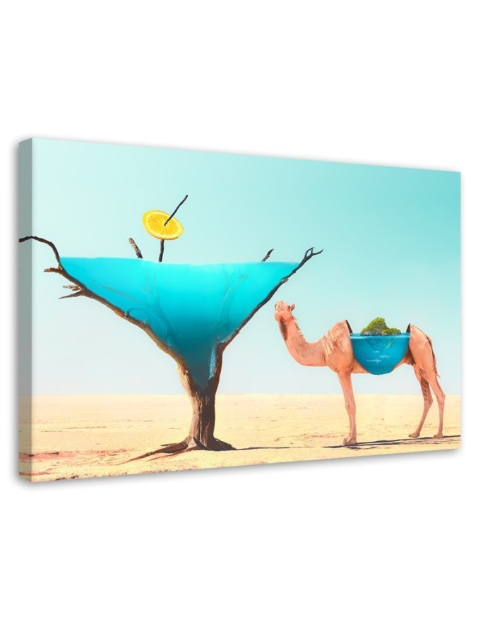 Modern canvas painting - Camel Desert Water | FEEBY