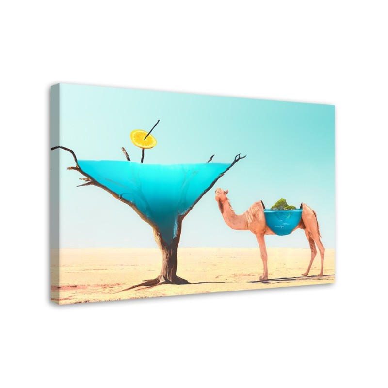 Modern canvas painting - Camel Desert Water | FEEBY