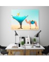 Modern canvas painting - Camel Desert Water | FEEBY