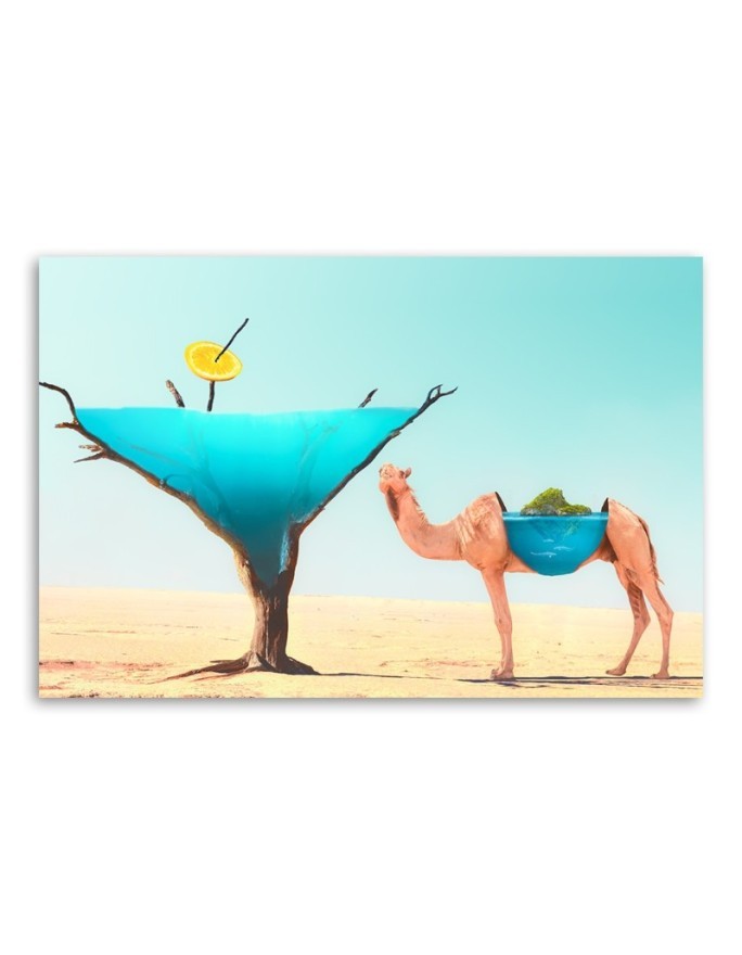 Modern canvas painting - Camel Desert Water | FEEBY