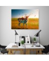 Surrealist canvas painting - Deer abstract | FEEBY
