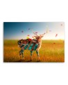 Surrealist canvas painting - Deer abstract | FEEBY