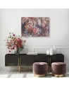 Wall art decoration for living room - Magic peacock birds | FEEBY