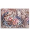 Wall art decoration for living room - Magic peacock birds | FEEBY
