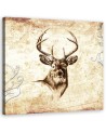 Canvas prints for living room canvas - Vintage deer | FEEBY