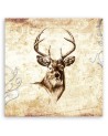 Canvas prints for living room canvas - Vintage deer | FEEBY