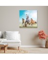 Modern Canvas painting for living room - Galloping horses | FEEBY