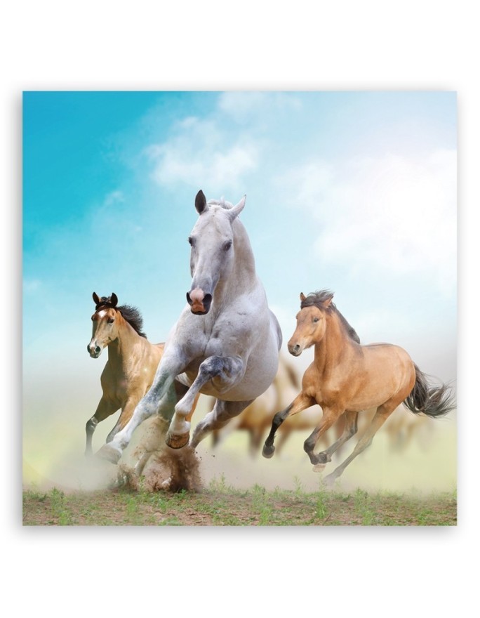 Modern Canvas painting for living room - Galloping horses | FEEBY