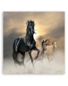 Herd of horses - decorative Canvas painting for bedroom | FEEBY