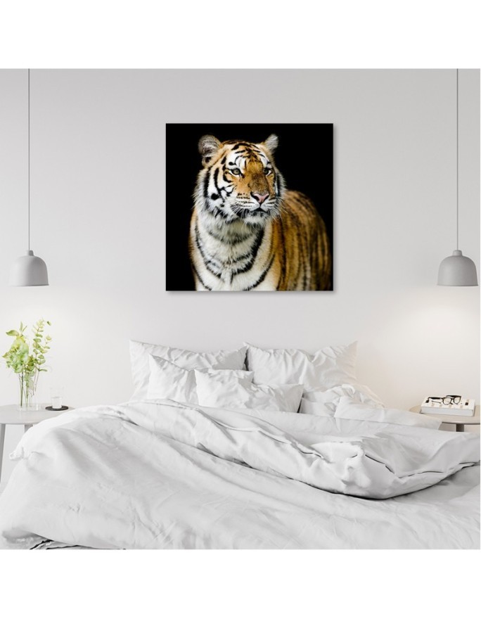 Canvas painting for the bedroom - Majestic tiger | FEEBY