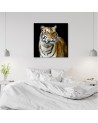 Canvas painting for the bedroom - Majestic tiger | FEEBY