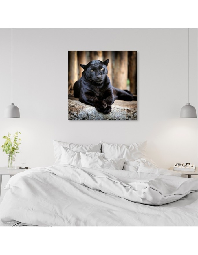 Black panther - Canvas painting | FEEBY