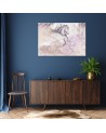 Winged pegasus abstract - vintage canvas painting | FEEBY