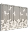 Decorative Canvas painting for wall - Cranes in flight | FEEBY