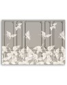 Decorative Canvas painting for wall - Cranes in flight | FEEBY