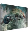 Chameleon in the jungle - Exotic style canvas painting | FEEBY