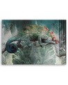 Chameleon in the jungle - Exotic style canvas painting | FEEBY