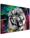 Canvas painting tiger animal nature abstract | FEEBY