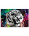 Canvas painting tiger animal nature abstract | FEEBY