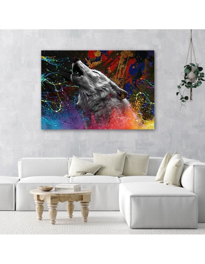 Canvas prints on canvas Wolf animal nature Modern print | FEEBY