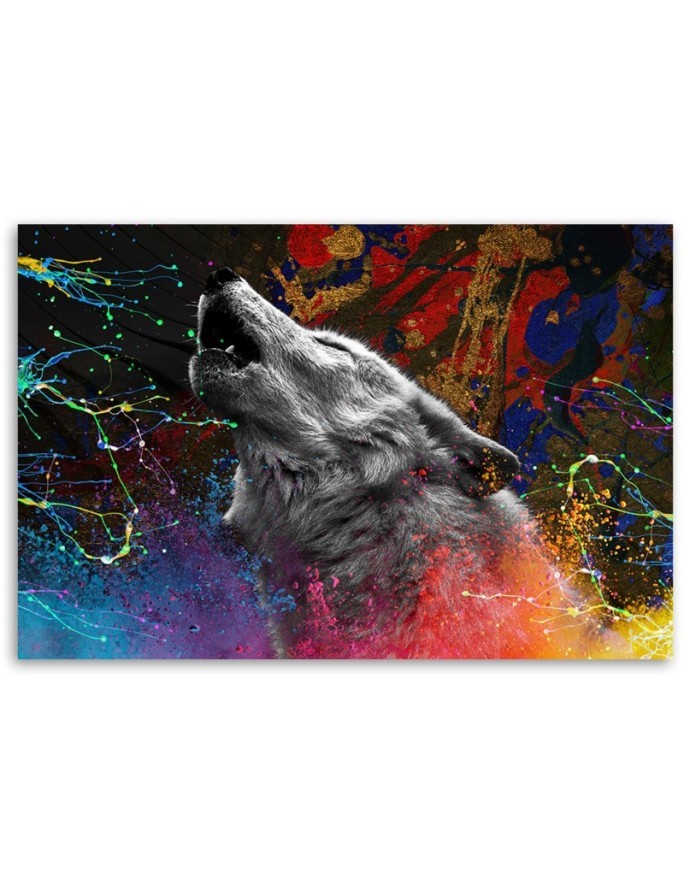 Canvas prints on canvas Wolf animal nature Modern print | FEEBY