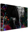 Decorative Canvas painting for living room Elephant on colourful background | FEEBY